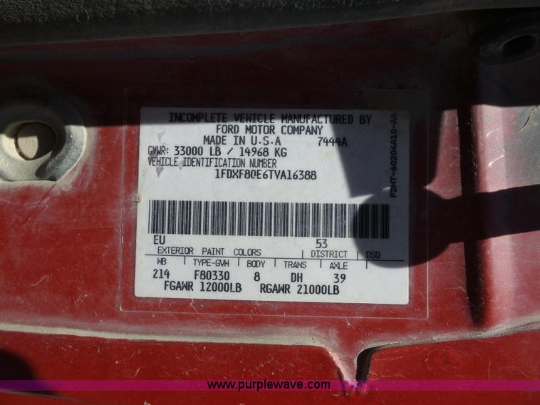 image for item K1696 1996 Ford F800 Super Duty Jetter vacuum truck