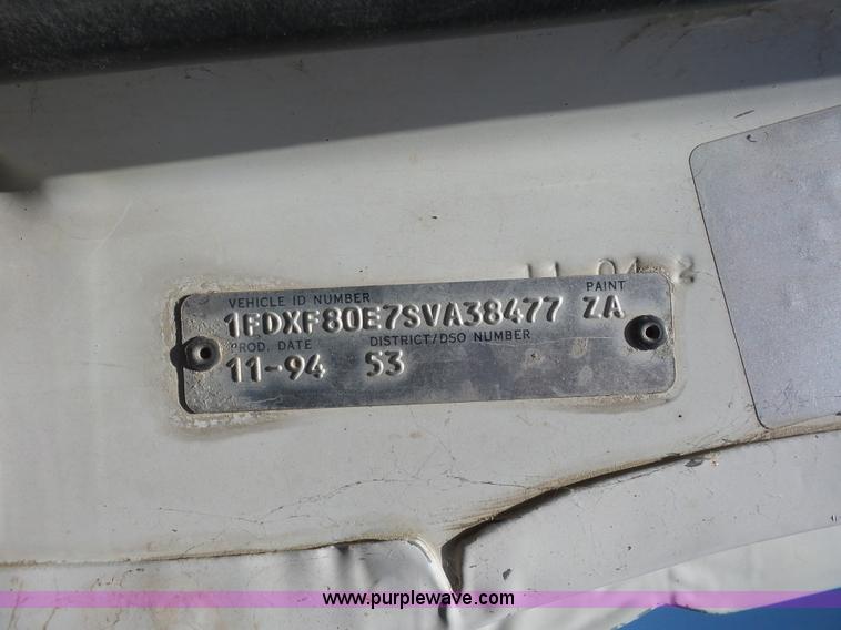 image for item K1697 1995 Ford F800 Super Duty Jetter vacuum truck