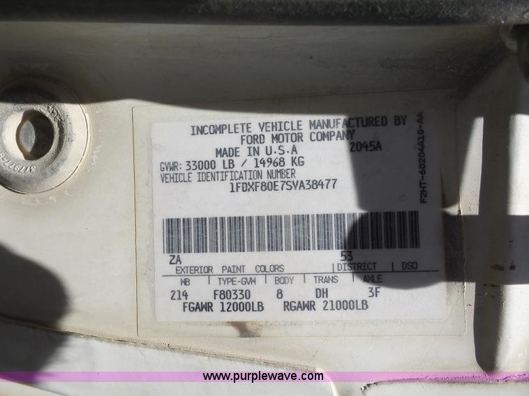 image for item K1697 1995 Ford F800 Super Duty Jetter vacuum truck