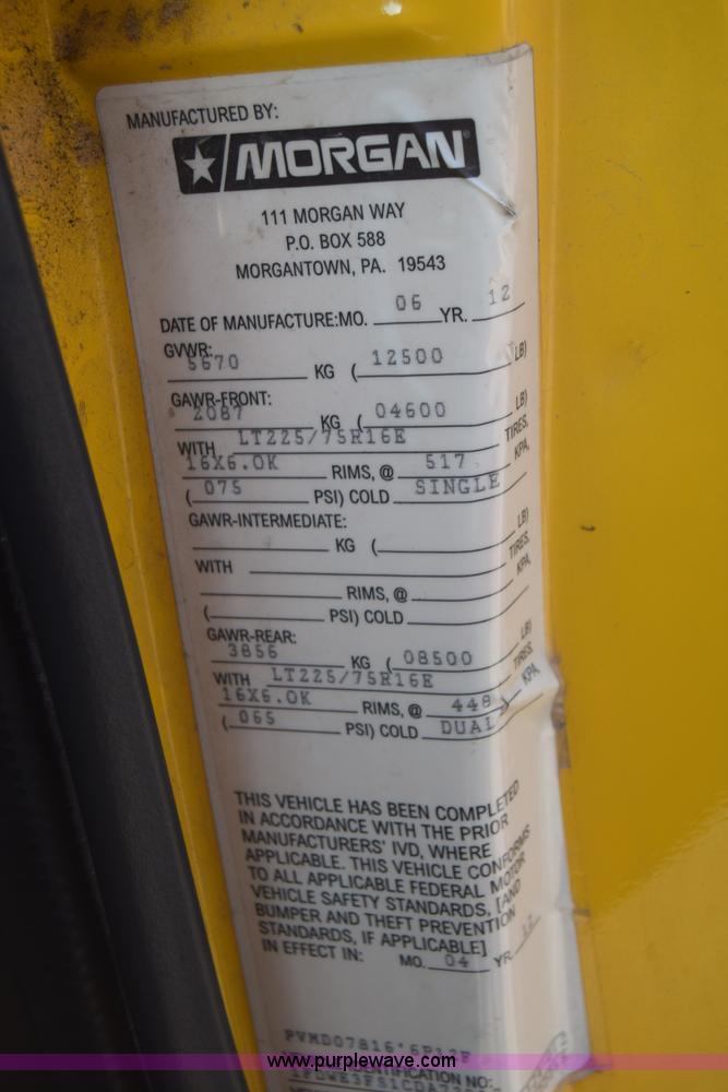 image for item K2842 2012 Ford E350 Super Duty box truck