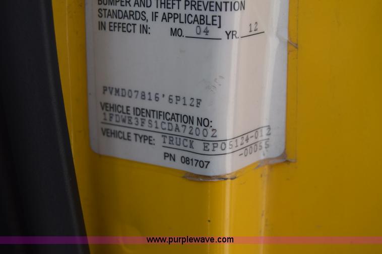 image for item K2842 2012 Ford E350 Super Duty box truck