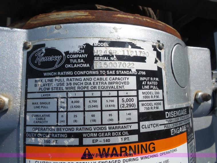 image for item K3597 2007 Chevrolet 5500 wrecker truck