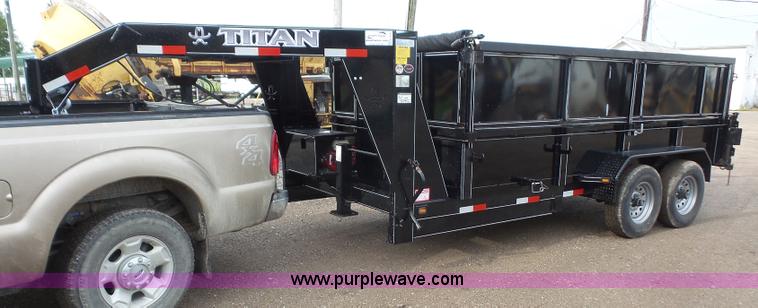 image for item K3618 2015 Titan dump trailer