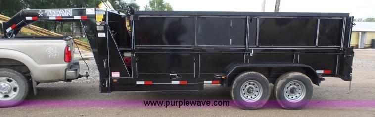 image for item K3618 2015 Titan dump trailer