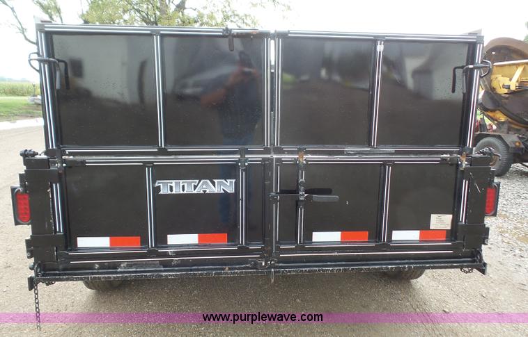 image for item K3618 2015 Titan dump trailer