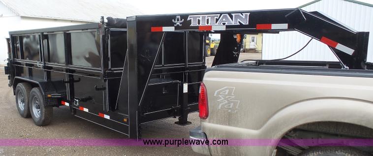 image for item K3618 2015 Titan dump trailer