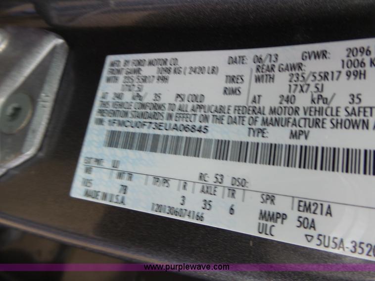 image for item K5696 2014 Ford Escape SUV