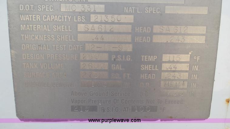 image for item K6757 2001 Chevrolet C7500 propane truck