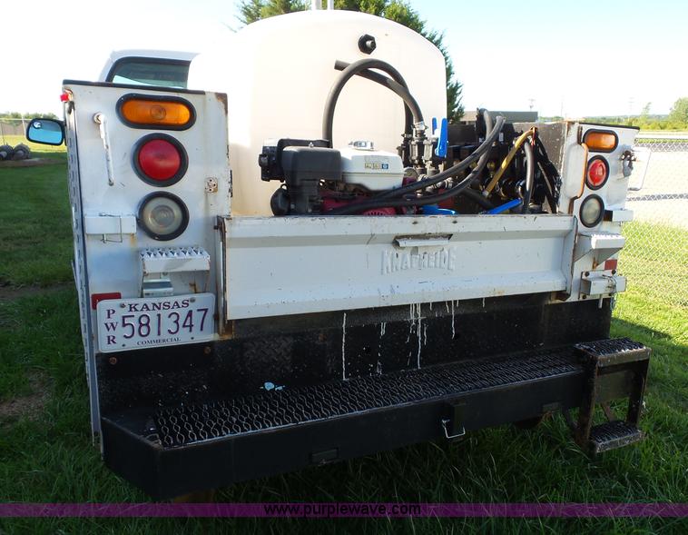 image for item K8242 2004 Ford F350 Super Duty XL utility truck with Hi-Rail/Road rail