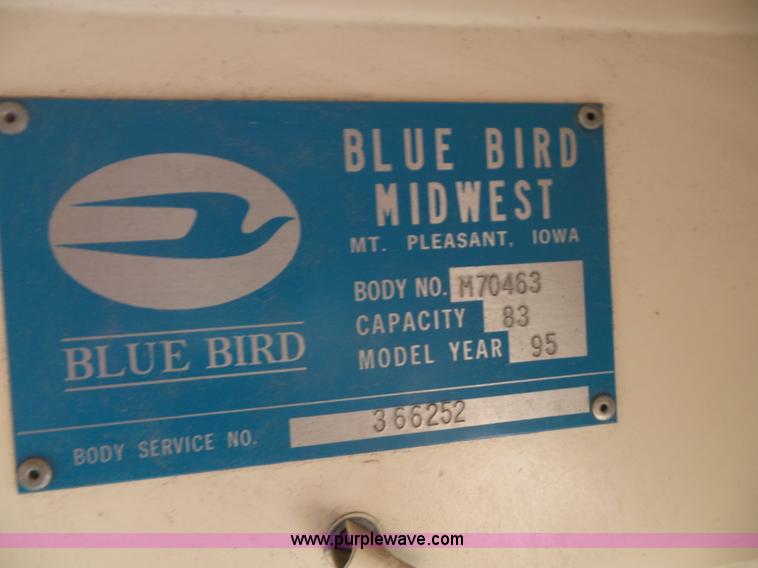 image for item K8247 1995 Blue Bird TC2000 school bus