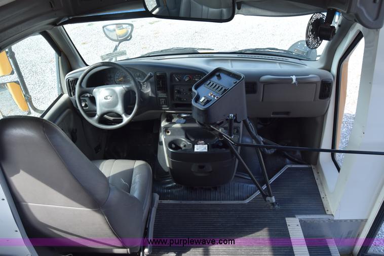 image for item L2541 2001 Chevrolet Express 3500 Cargo Blue Bird school bus