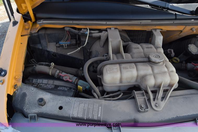 image for item L2541 2001 Chevrolet Express 3500 Cargo Blue Bird school bus