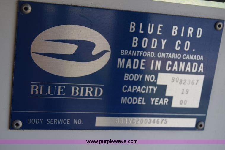 image for item L2542 2000 Chevrolet Express 3500 Cargo school bus