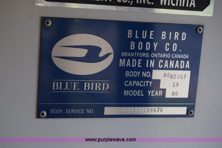 image for item L2542 2000 Chevrolet Express 3500 Cargo school bus