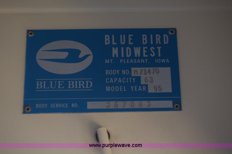 image for item L2546 1995 Blue Bird TC2000 school bus