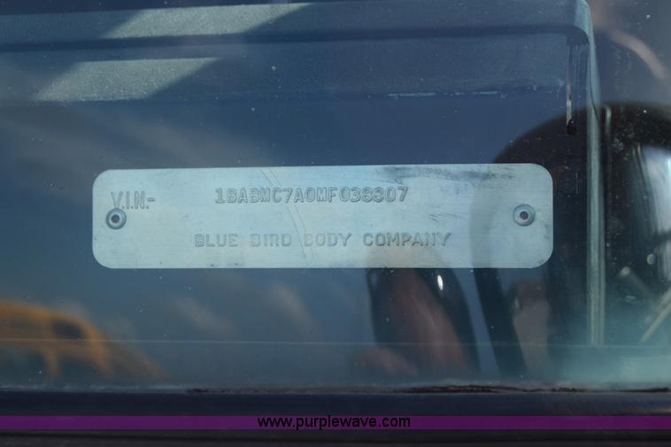 image for item L2550 1990 Blue Bird All American school bus