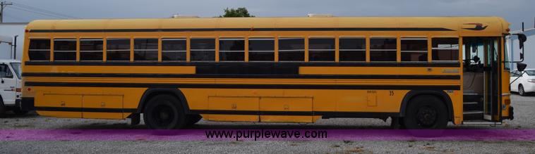 image for item L2551 1991 Blue Bird All American school bus
