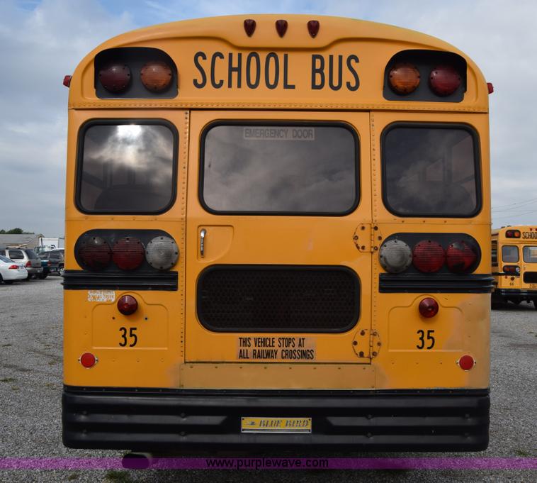 image for item L2551 1991 Blue Bird All American school bus