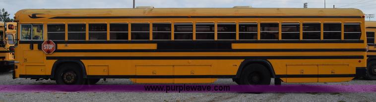 image for item L2551 1991 Blue Bird All American school bus