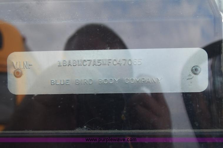 image for item L2551 1991 Blue Bird All American school bus