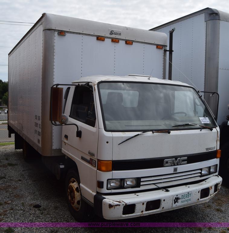 image for item L2552 1989 GMC W4 box truck