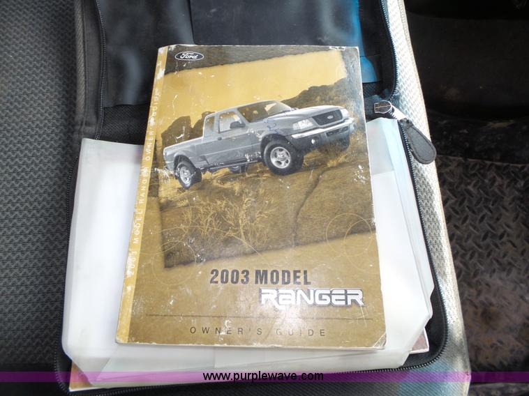 image for item L4033 2003 Ford Ranger XLT SuperCab pickup truck