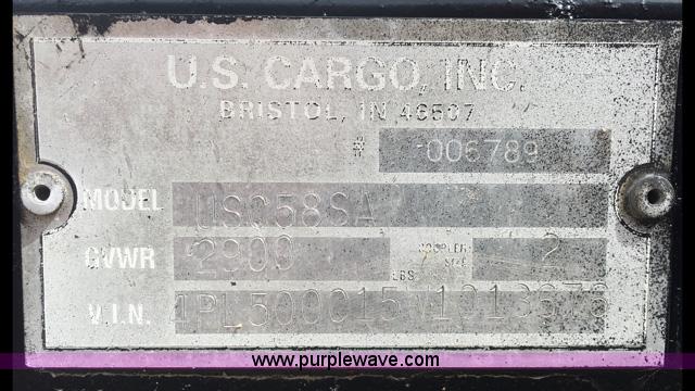 image for item N9461 1998 U.S. Cargo JSC58SA enclosed cargo trailer