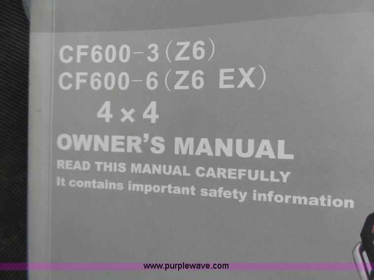 image for item Z9526 2013 Cf-moto CF600 utility vehicle