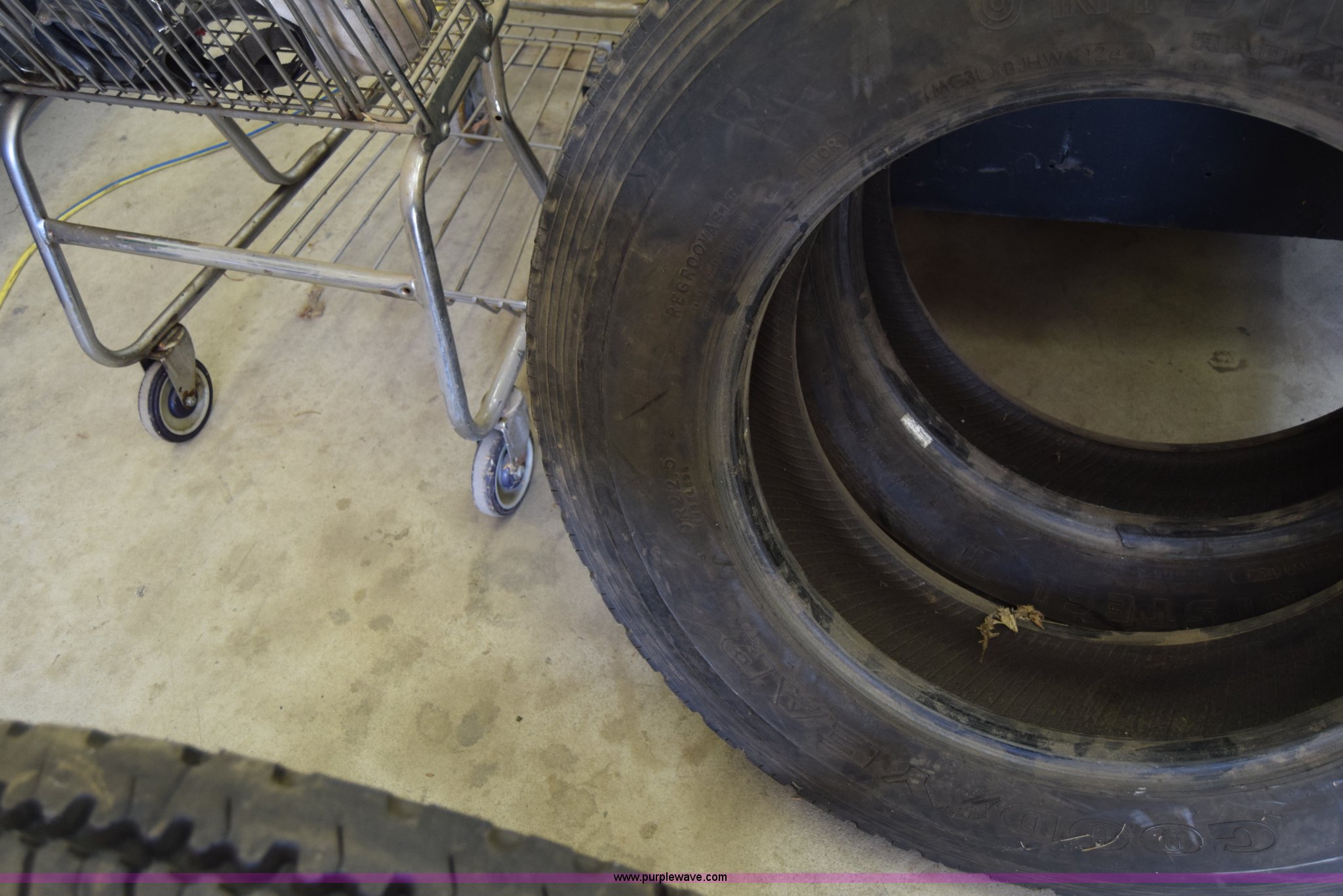 (4) truck tires in Wichita, KS Item AS9647 sold Purple Wave