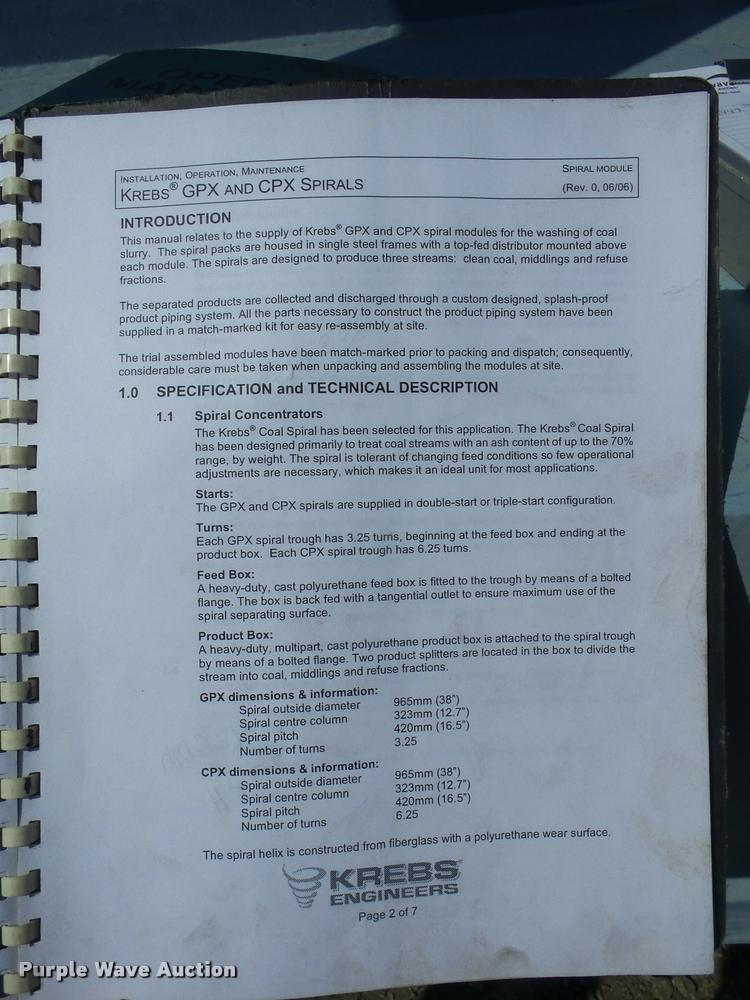 image for item AG9446 Krebs GPX3/4 coal spiral