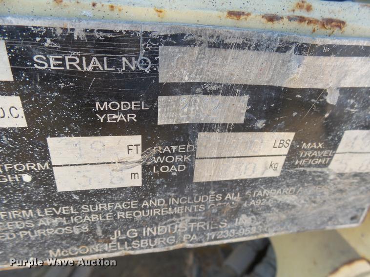 image for item AL9132 JLG 1932E2 scissor lift