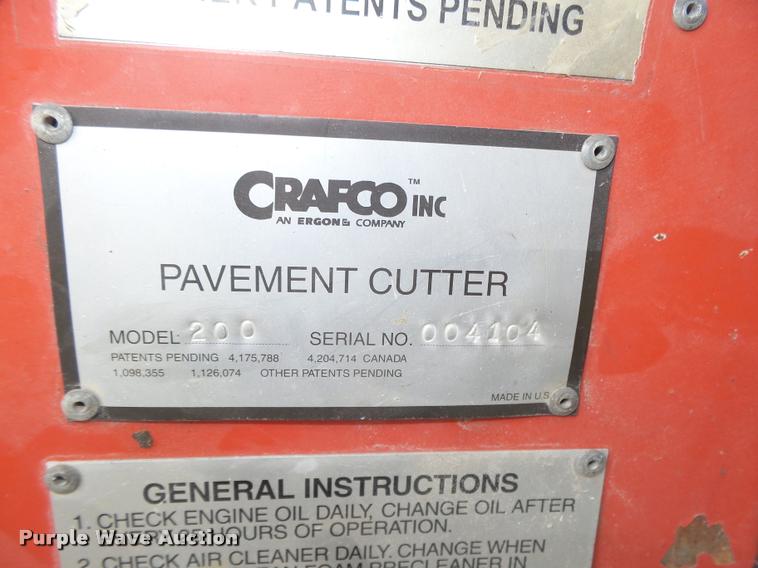 image for item BX9194 Crafco 200 crack router
