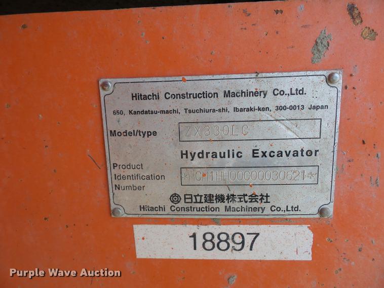 image for item BX9287 Hitachi 330LC excavator