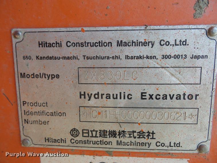 image for item BX9287 Hitachi 330LC excavator