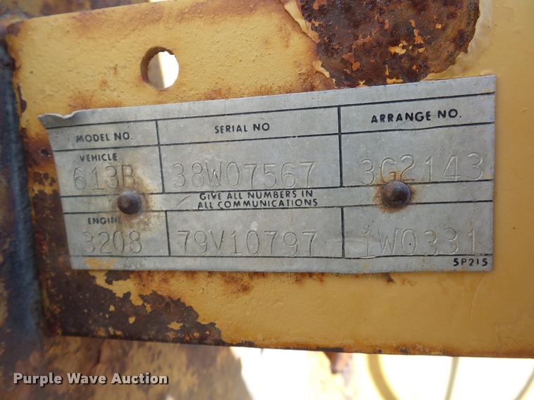 image for item BX9288 1983 Caterpillar 613B elevating scraper