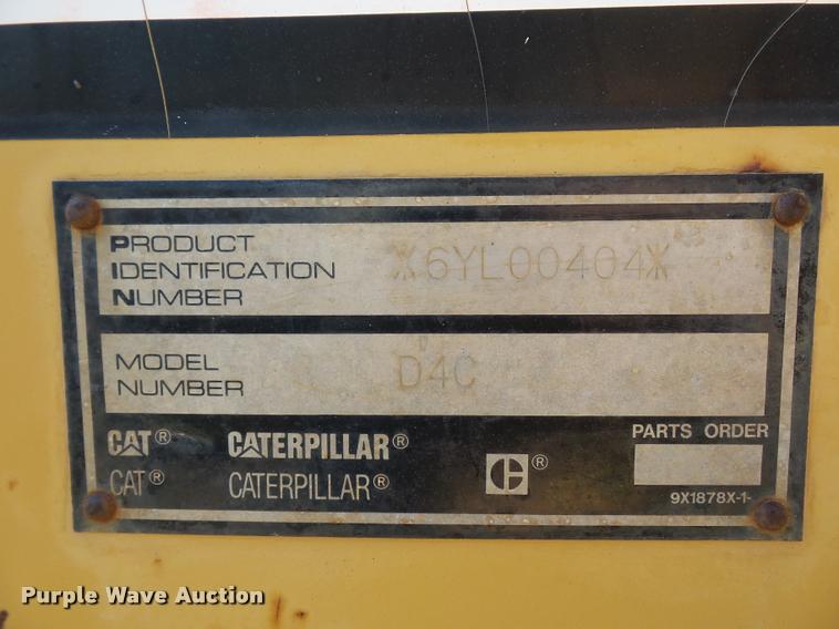 image for item BX9289 1994 Caterpillar D4C dozer
