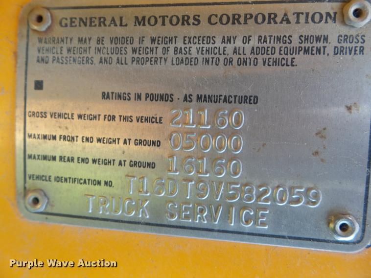 image for item BZ9833 1979 GMC 6000 dump truck