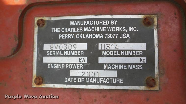 image for item DA8812 2001 Ditch Witch 3700 trencher