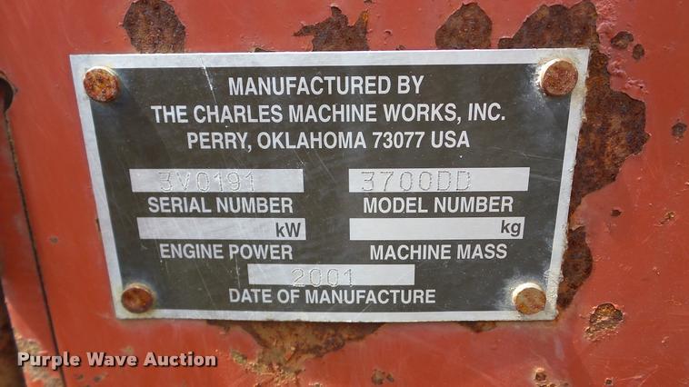 image for item DA8812 2001 Ditch Witch 3700 trencher