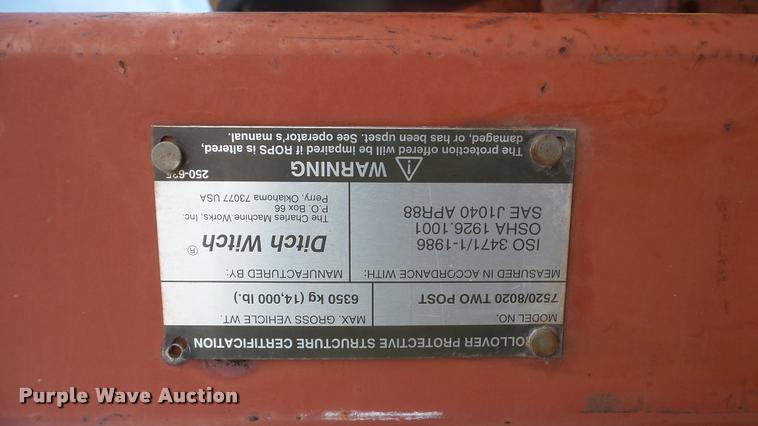 image for item DA8813 1996 Ditch Witch 8020 cable plow