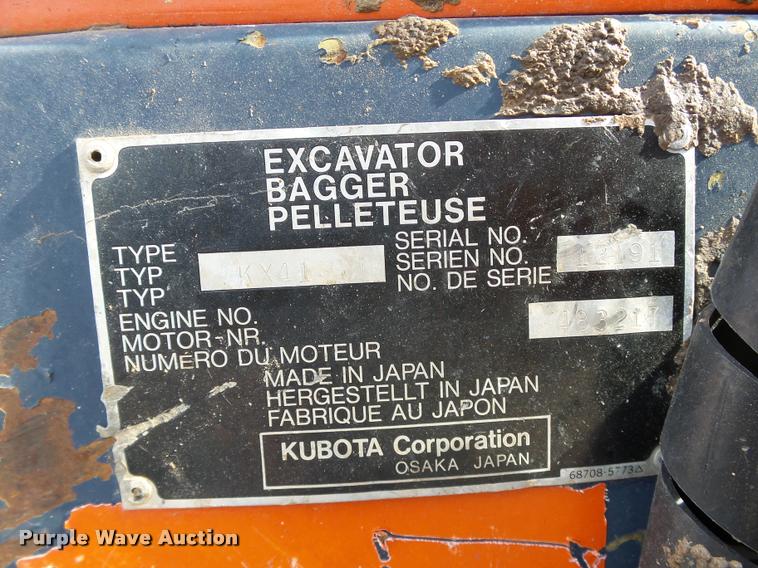 image for item DB4524 1994 Kubota KX41 compact excavator