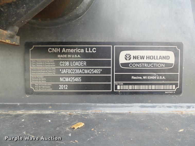 image for item DB4533 2012 New Holland C238 skid steer