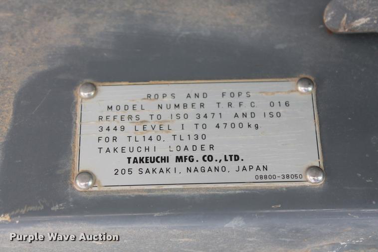 image for item F1802 2006 Takeuchi TL130 skid steer