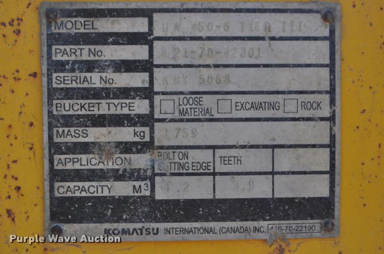 image for item G7474 2002 Komatsu WA470-5H wheel loader
