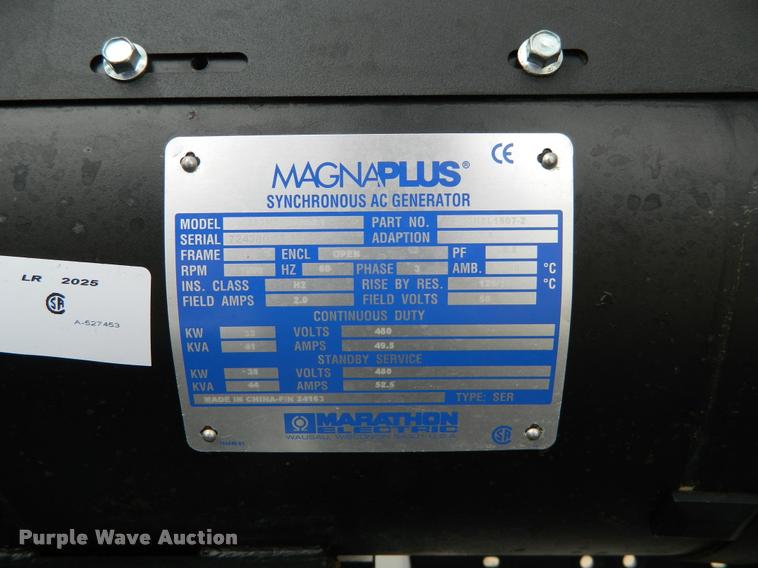 image for item J5093 2014 Magnum MMG35 generator