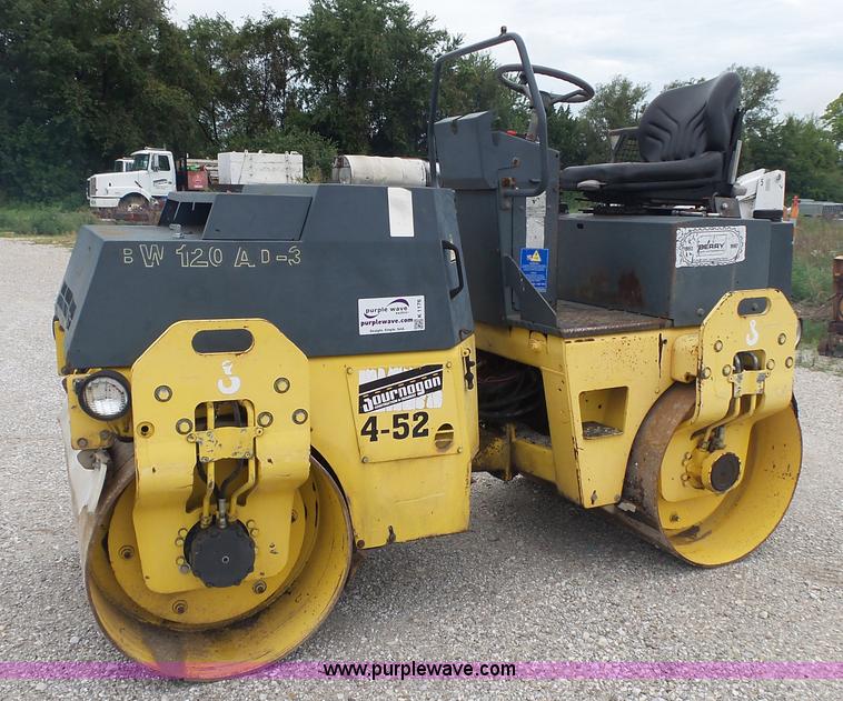 image for item K1176 1998 Bomag BW120AD-3 double drum roller