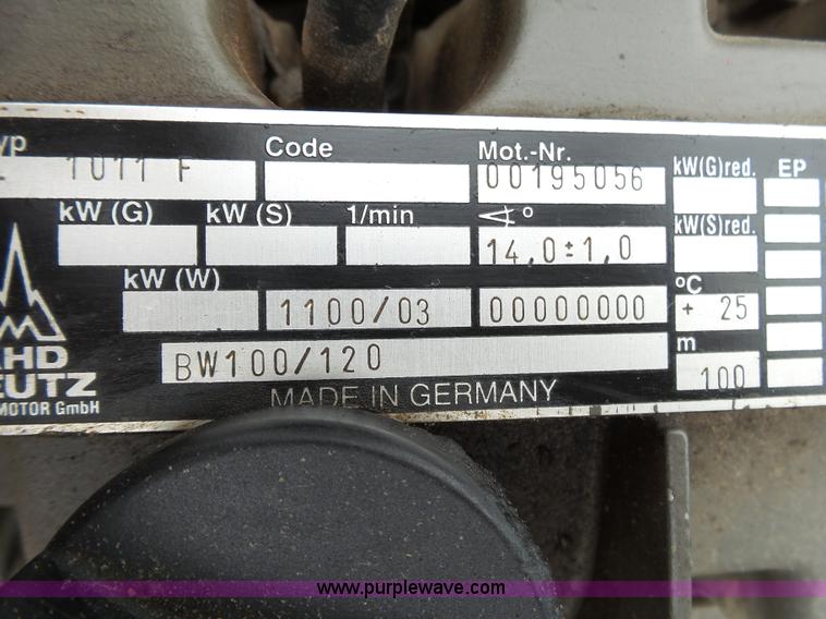 image for item K1176 1998 Bomag BW120AD-3 double drum roller