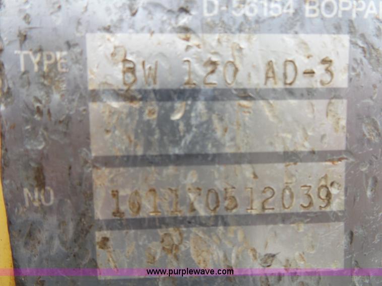 image for item K1176 1998 Bomag BW120AD-3 double drum roller