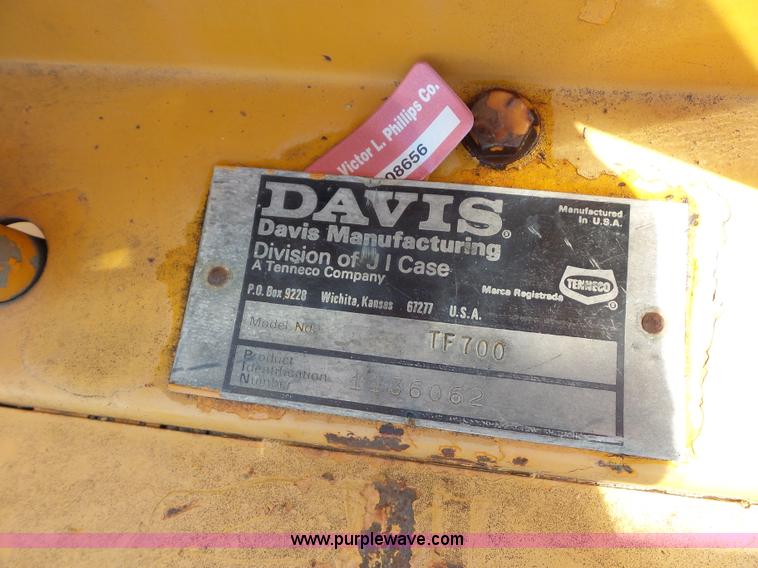 image for item K1606 Case Davis TF700 trencher