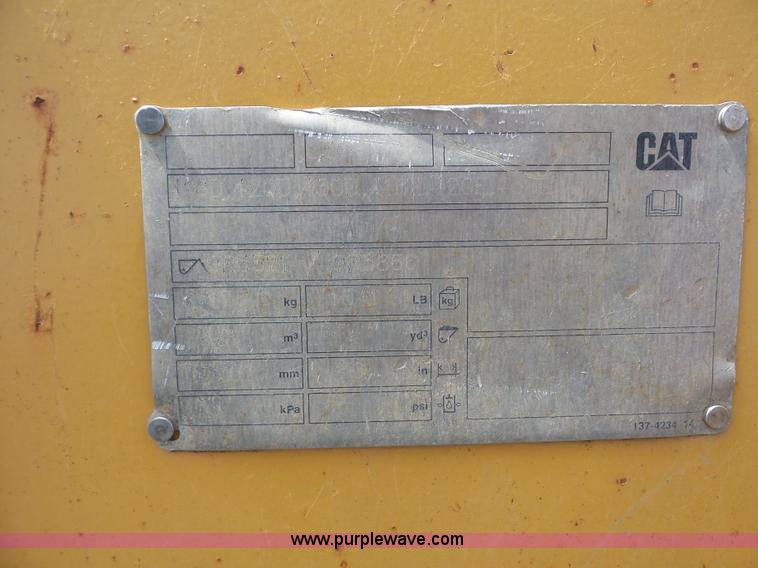 image for item K1607 2005 Caterpillar 420D backhoe